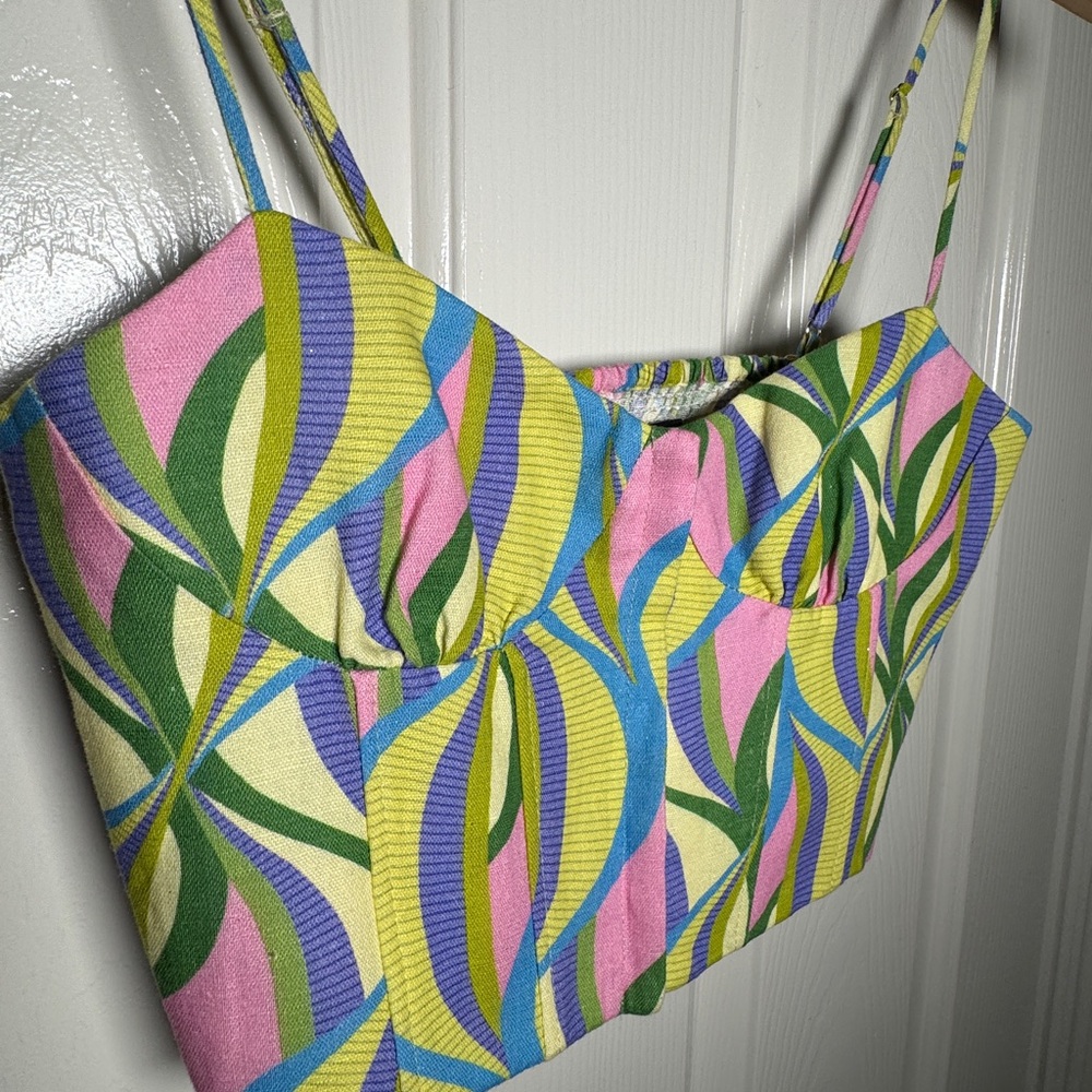 Zara wavy print crop top - Picture 5 of 7
